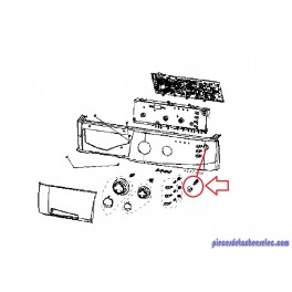 Touche de Sélection QT4 pour Lave-Linge FFH1207 Fagor Touche de Sélection QT4 pour Lave-Linge FFH1207 Fagor