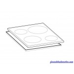 Verre Plan de Travail Inox pour Cuisinière CI66VIS Scholtes