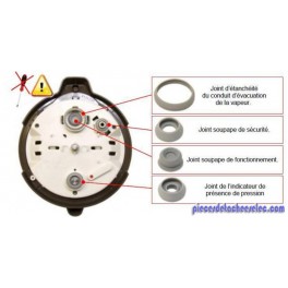 Joint x4 de Boitier pour Cocotte Seb Joint x4 de Boitier pour Cocotte Seb