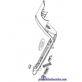 Flasque Noir+Verrou+ Joint pour Aspirateurs Moulinex Flasque Noir+Verrou+ Joint pour Aspirateurs Moulinex