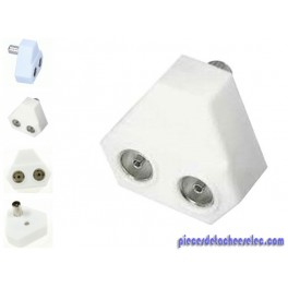Adaptateur x1 Male x2 Femelle pour TV