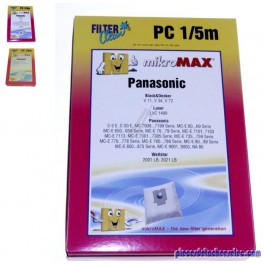 Sac Non Tissé x4 pour Aspirateur Panasonic Sac Non Tissé x4 pour Aspirateur Panasonic