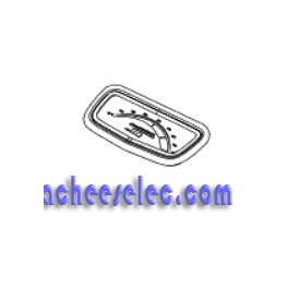 Thermomètre avec 2 cadrans Chrome et Noir pour Barbecue Campingaz