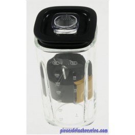 Bol Blender Complet en Verre pour Blender Perfect MIX 9000 Krups Bol Blender Complet en Verre pour Blender Perfect MIX 9000 Krups