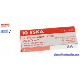 Fusible 5X20 VENDU par 10 pour Ponceuse Black & Decker Fusible 5X20 VENDU par 10 pour Ponceuse Black & Decker