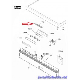 Clavier Electronique pour Lave-Vaisselle Rosières