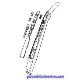 Corps avant gris pour Aspirateur balais Rowenta Corps avant gris pour Aspirateur balais Rowenta