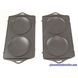 Plaque Pancakes x2 pour Appareil Croque Monsieur Moulinex Plaque Pancakes x2 pour Appareil Croque Monsieur Moulinex