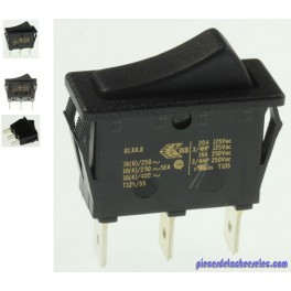 Interrupteur 1 Pole Sans Ampoule 16A/250V