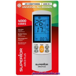 Télécommande Universelle Aircoplus Superior Airco pour Climatiseur HITACHI Télécommande Universelle Aircoplus Superior Airco pour Climatiseur HITACHI