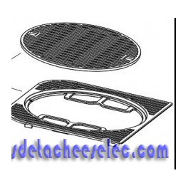 Grille de Cuisson Fonte Emaillée Brillante pour Barbecue CAMPINGAZ