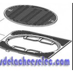 Grille de Cuisson Fonte Emaillée Brillante pour Barbecue CAMPINGAZ