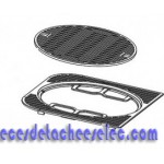 Grille de Cuisson Fonte Emaillée Cadre + Cercle Semi Brillante pour Barbecue CAMPINGAZ