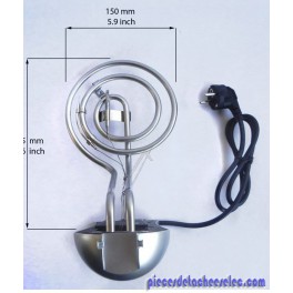 Résistance et bloc de commande gris - Friteuse QD590A Résistance et bloc de commande gris - Friteuse QD590A
