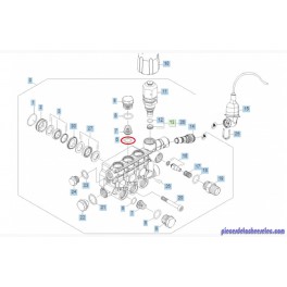 O-Ring D 15.54x2.62 pour  Nettoyeur Haute Pression Karcher 