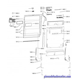 Fixation Bandeau 14 Couvert pour Lave Vaisselle WHIRPOOL