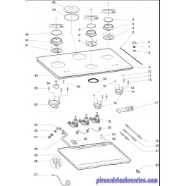 Ressort Disque Bouton 1500 W pour Plaque de Cuisson Gaz HOTPOINT