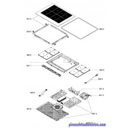Plan de Travail Vitrocéramique pour Plaque de Cuisson WHIRLPOOL Plan de Travail Vitrocéramique pour Plaque de Cuisson WHIRLPOOL