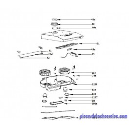Ailette Droite 220-240V pour Hotte Rosiéres Ailette Droite 220-240V pour Hotte Rosiéres