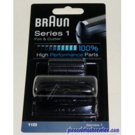 Tête de Rasoir Combipack 11B Séries1 Noir pour Rasoir BRAUN Tête de Rasoir Combipack 11B Séries1 Noir pour Rasoir BRAUN