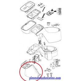 Boitier Avant Blanc pour Robot Moulinex 
