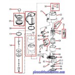 JEU DE LAMES PR384A  pour Blender PR384A RIVIERA ET BAR  