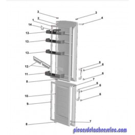 Balconnet Inférieur pour Réfrigérateur CURTISS Balconnet Inférieur pour Réfrigérateur CURTISS