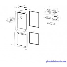 BALCONNET SUPERIEUR FRIGO 3050PJ ASSY pour Réfrigérateur SAMSUNG 