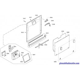 Joint  Boite à Produit Contre Porte pour Lave Vaisselle BOSCH 