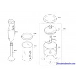 Jeu d'Engrenages pour Mixeur à Main BOSCH 