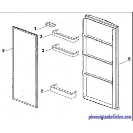 Balconnet Inférieur pour Réfrigérateur PROLINE Balconnet Inférieur pour Réfrigérateur PROLINE