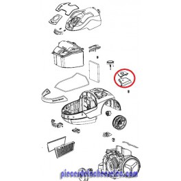 Pédale Interrupteur Gris pour Aspirateur X-TREM POWER CYCLONIC ROWENTA