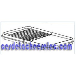 Demie Plaque Cuisson Plancha Gauche pour Plancha RIVIERA & BAR