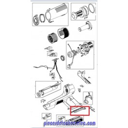 Flasque Support Batterie Noir pour Aspirateur à Main X-FORCE FLEX9.60 ROWENTA