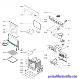 Vitre Verre + Support pour Four IKEA 