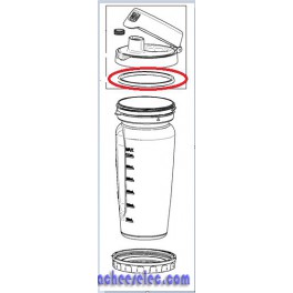 Joint Couvercle Bouteille Noir pour Blender PERFECTMIX+ MOULINEX Joint Couvercle Bouteille Noir pour Blender PERFECTMIX+ MOULINEX