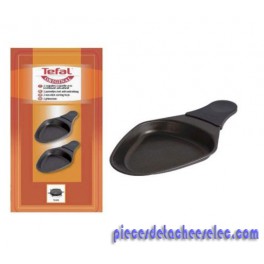 Lot de 2 Coupelles Ovales avec Poignée pour Appareil à Raclette Téfal