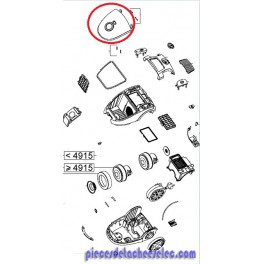 Couvercle Rouge pour Aspirateur POWER SPACE ROWENTA Couvercle Rouge pour Aspirateur POWER SPACE ROWENTA