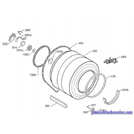 Assemblage Tambour pour Séche Linge FAURE 