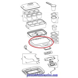 Enjoliveur Gris pour Yaourtière Multi Délices Compact Téfal Enjoliveur Gris pour Yaourtière Multi Délices Compact Téfal