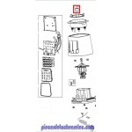Vis Arbre de Transmission pour Blender PERFECTMIX COOK MOULINEX