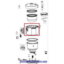 Bague pour Cuiseur Turbo Cuisine MOULINEX Bague pour Cuiseur Turbo Cuisine MOULINEX