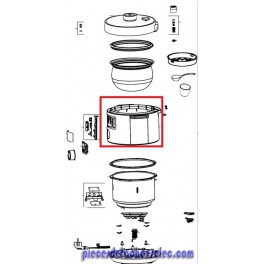 Bague pour Cuiseur Turbo Cuisine MOULINEX