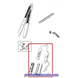 Carte Electronique + Plaque x2 pour Lisseur PREMIUM CARE BRUSH&STRAIGHT ROWENTA Carte Electronique + Plaque x2 pour Lisseur PREMIUM CARE BRUSH&STRAIGHT ROWENTA