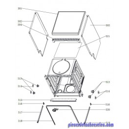 Dessus Top pour Lave Vaisselle BRANDT