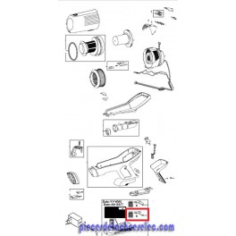 Bouton Verrou Batterie Gris pour aspirateur Rowenta X-Force Flex 11.60 Bouton Verrou Batterie Gris pour aspirateur Rowenta X-Force Flex 11.60