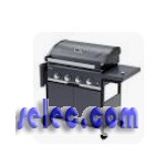 Barbecue GAZ SELECT 4 EXS - Grille + plancha réversible fonte - Réchaud latéral