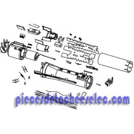 Moteur + Résistance + Hélice pour Brosse Chauffante ROWENTA Moteur + Résistance + Hélice pour Brosse Chauffante ROWENTA