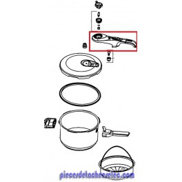 Poignée Couvercle pour Cocotte Secure 5 neo 3L TEFAL Poignée Couvercle pour Cocotte Secure 5 neo 3L TEFAL