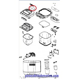 Vitre Couvercle pour Machine à Pain Pain & Trésors MOULINEX Vitre Couvercle pour Machine à Pain Pain & Trésors MOULINEX